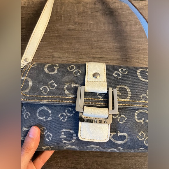 Guess Y2K Vintage Denim Monogram Small Bag - Picture 6 of 12